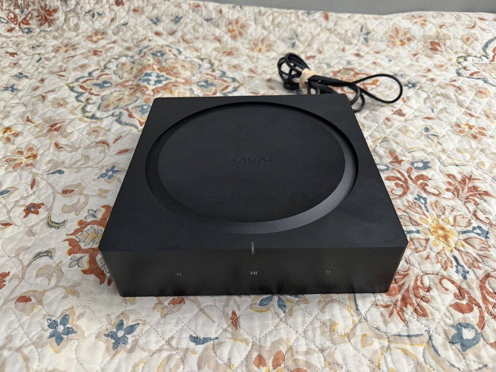 Sonos Amp 250W Wireless Streaming Amplifier Black working Condition