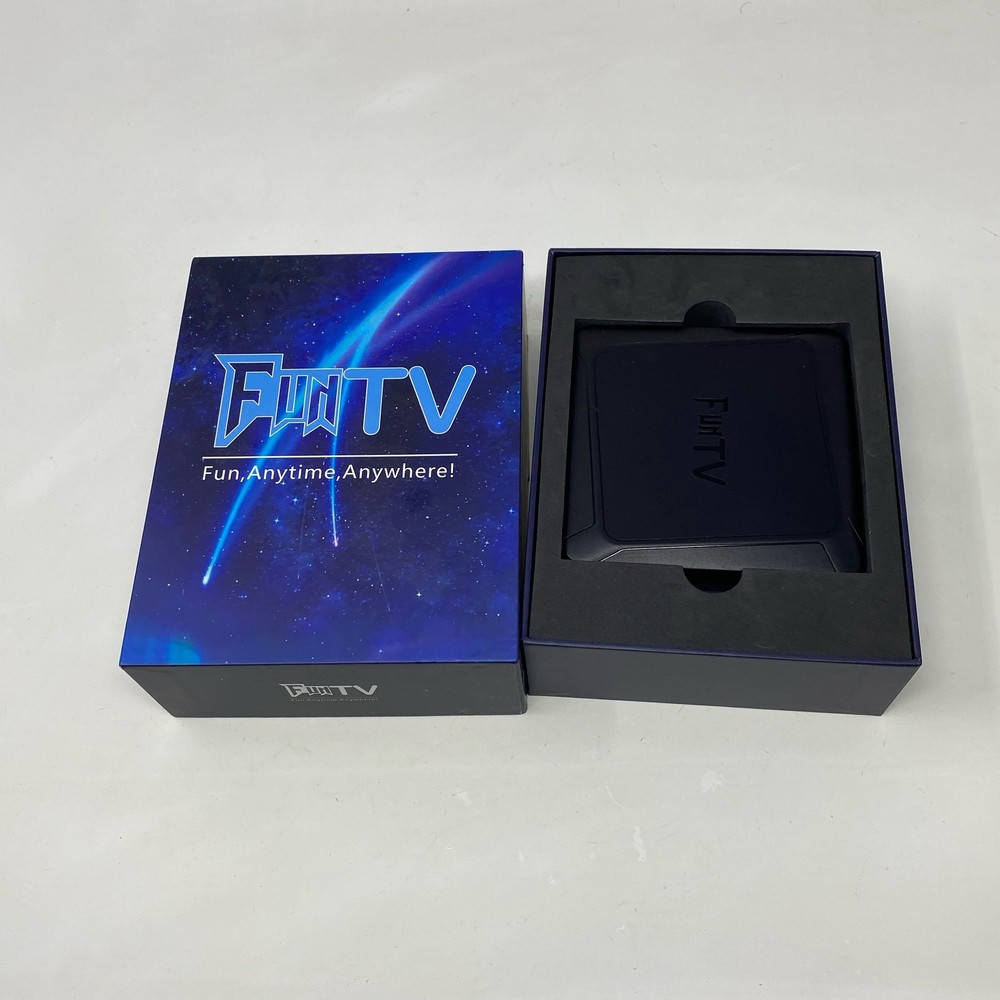 FunTV 5th Gen Chinese TV Box 4GB/32GB, 7-Day Playback, Black