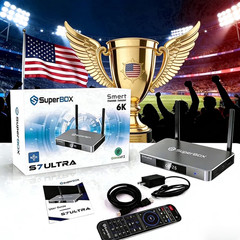SuperBox S7 Ultra Android TV Box Upgraded Super Box S6 Streaming Media Player 6K
