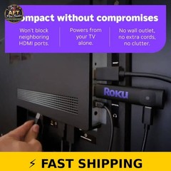 Roku Streaming Stick 2025 – HD Streaming Device with Voice Remote