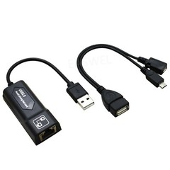 LAN Ethernet connector OTG USB cable for Fire Stick 2nd Gen or Fire TV 3rd