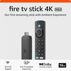 Amazon Fire TV Stick 4K Max (newest model), our most powerful streaming…