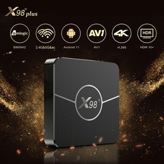 X98 Plus 11.0 Box Amlogic S905W2 UHD 4K Media Player 2.4G/ UZTV