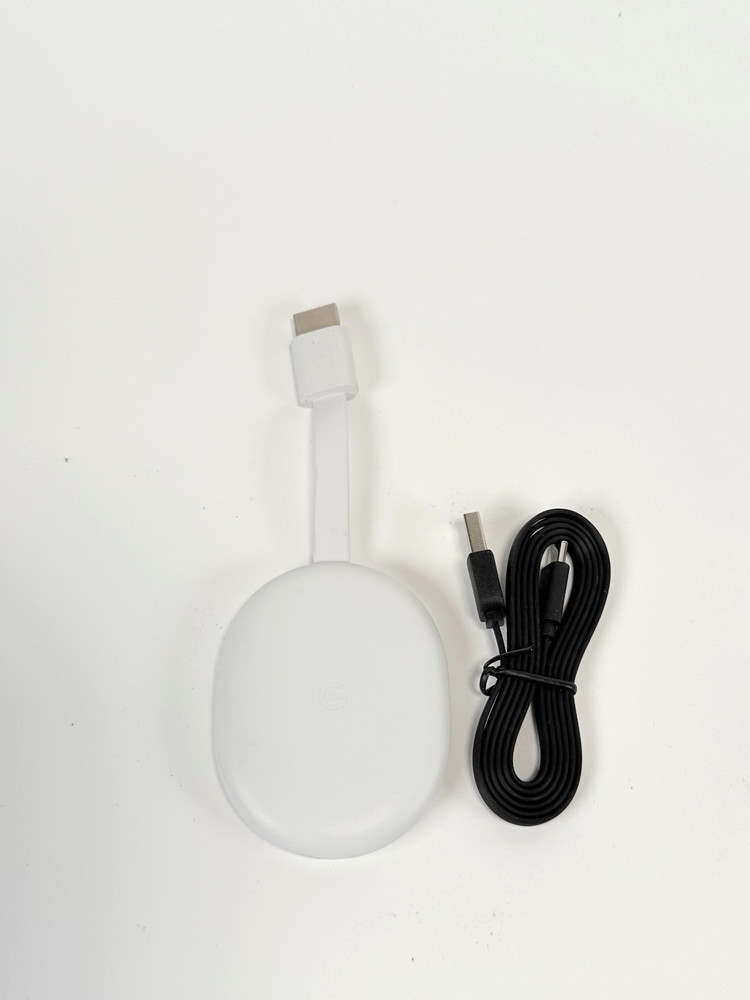 Google Chromecast with Google TV HD G454V Streaming Device White Unit Only
