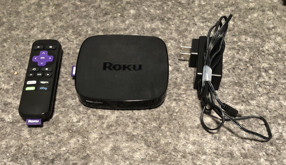 Roku Premiere 4620X 4K Media Streaming Receiver System Remote Power Supply HDMI