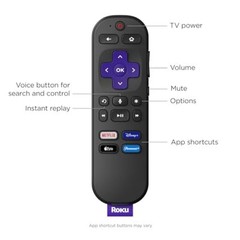 Roku Streaming Stick – Portable 4K/HDR/Dolby Vision Streaming Device, Voice Remo