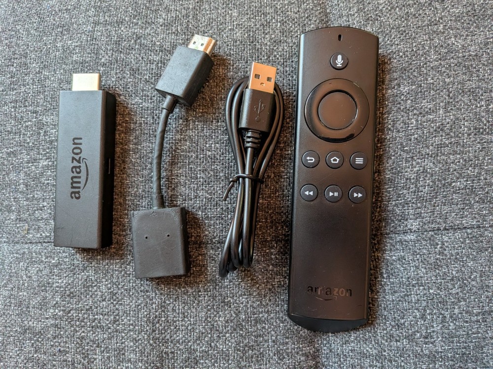 Amazon Fire TV Stick 1st Gen Model W87CUN – HDMI Extender + USB Cord + Remote