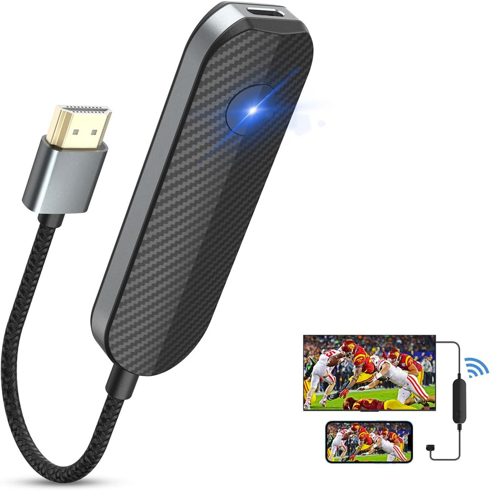 4K 1080P Wireless HDMI Display Adapter, WiFi Streaming Movies, Shows Receiver fo