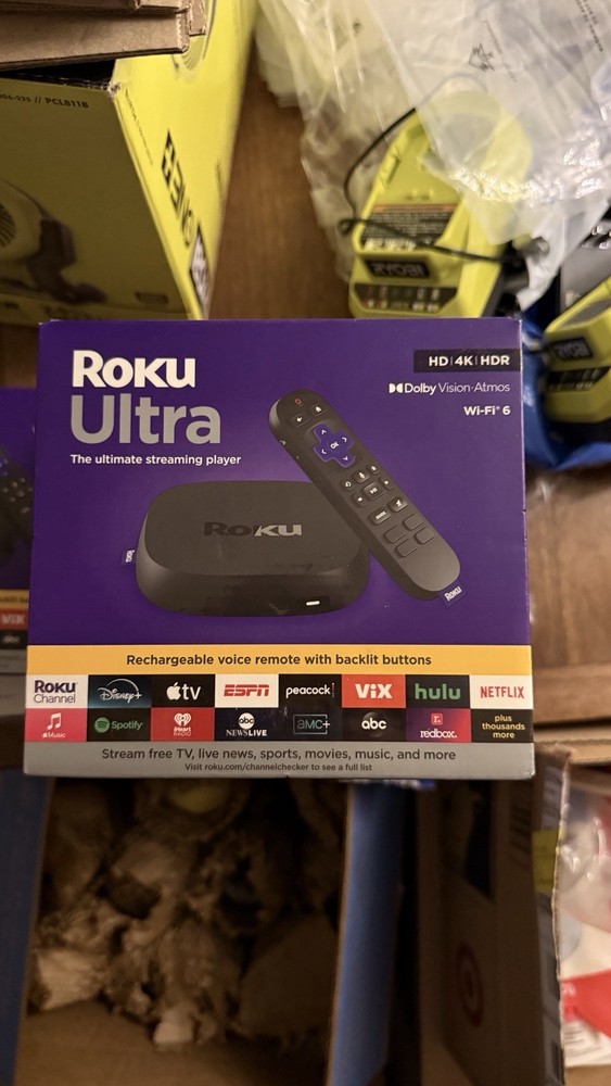 Roku Ultra 4K/HDR/DOLBY Vision Streaming Device with Voice Remote