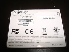 Roku BrightSign Digital Sign Controller HD910