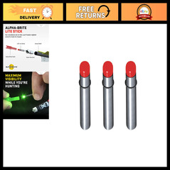 Red Alpha-Brite Lite Stick – Pack of 3, 8-10 Hour Battery Life, Bright LED Light