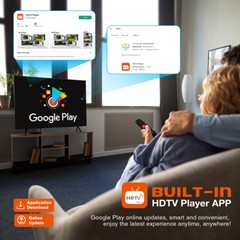 Android 11 TV BOX ATSC 3.0 HDTV Converter X1 Amlogic S905Y4-B 4K HDR 2GB+32GB
