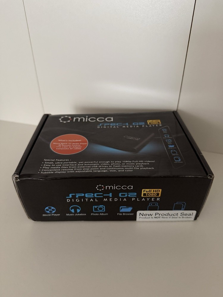Micca Speck G2 Digital Media Player Full HD 1080p HDMI USB Portable Remote