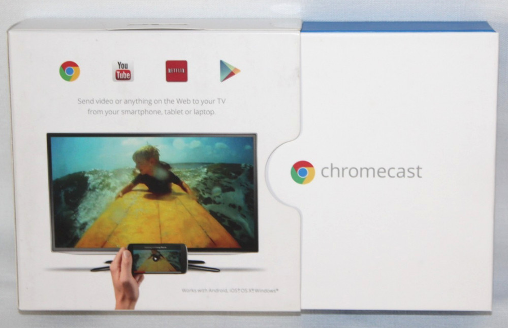Google Chromecast Streaming Media Player HDMI USB Black UNTESTED #5