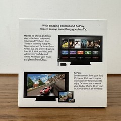 Apple TV 3rd Gen 1080p HDMI Black MD199LL/A A1469 Empty Box Only Stickers Guide