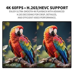 Cosowell 4K Media Player For Usb Ultra Hd Digital Signage Player Hdmi/Av Output