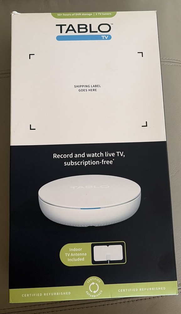 Tablo TV 4th Gen 2 Tuner DVR & Indoor TV Antenna SEALED Read Description