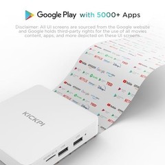 4K Android TV Box, Google Certified, 2GB RAM, 32GB ROM, Voice Search, Bluetooth