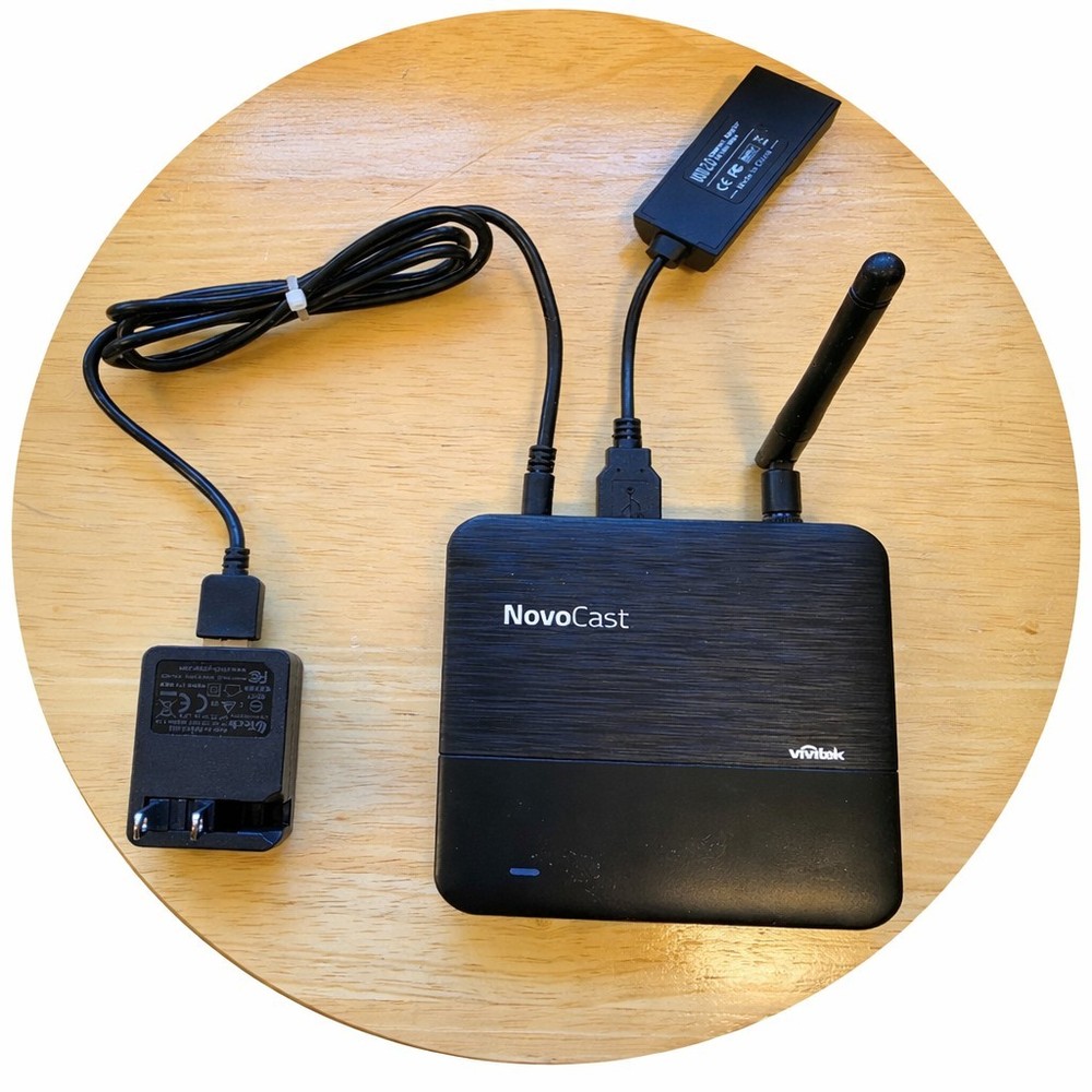 Vivitek NovoCast NC100 Wireless Media Streamer HDMI USB Ethernet Wi-Fi Black