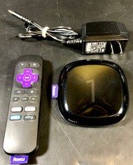 Roku 1 3rd Generation Media Streamer 2710X ~ Tested Black Remote Power Supply