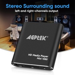 Mini 1080p HDMI Media Player with USB Recording – Travel-Friendly Design