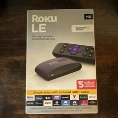 Roku LE 1080p HD Wi-Fi Streaming Player Purple w/ Remote HDMI & USB Cable