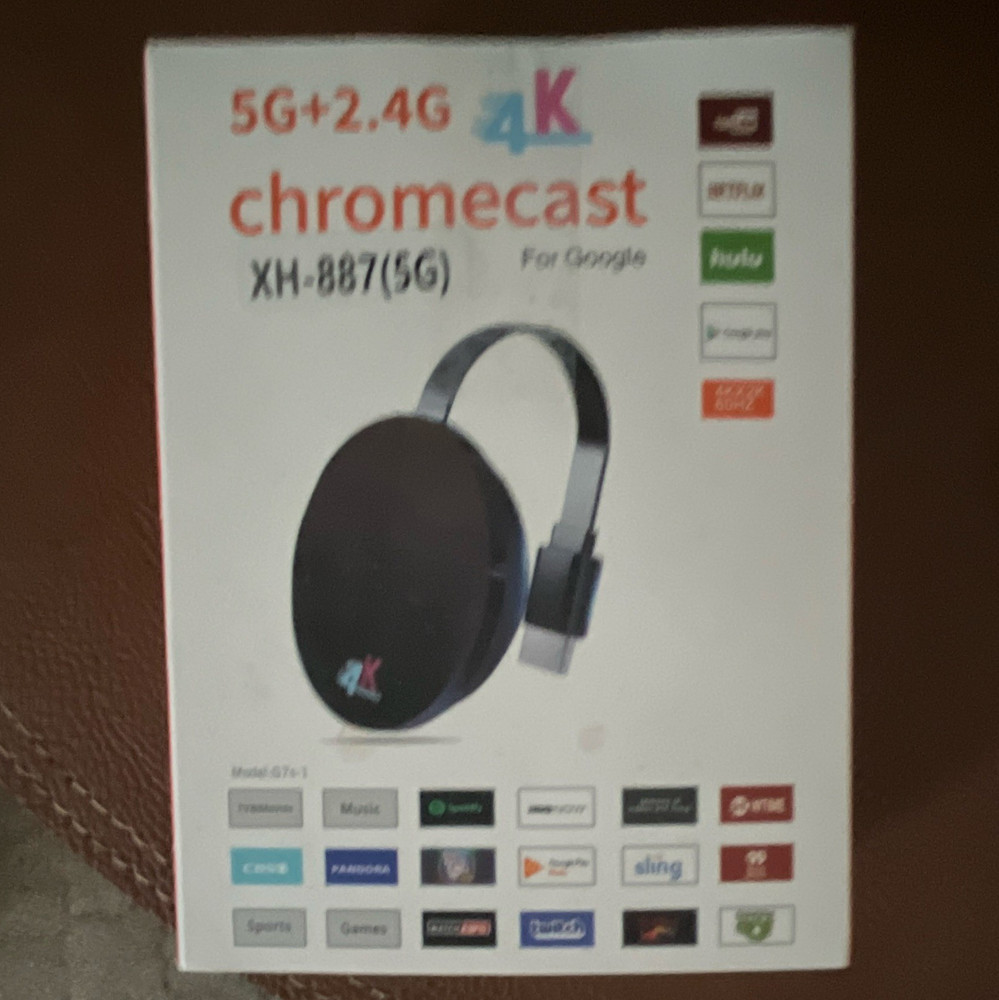 4K Wi-Fi HDMI Media Streaming Dongle XH-887(5G) Black 5G+2.4G