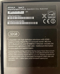 Apple TV HD EMPTY BOX ONLY 4th Gen Blk 32GB Model A1625 MGY52LL/A No Electronics