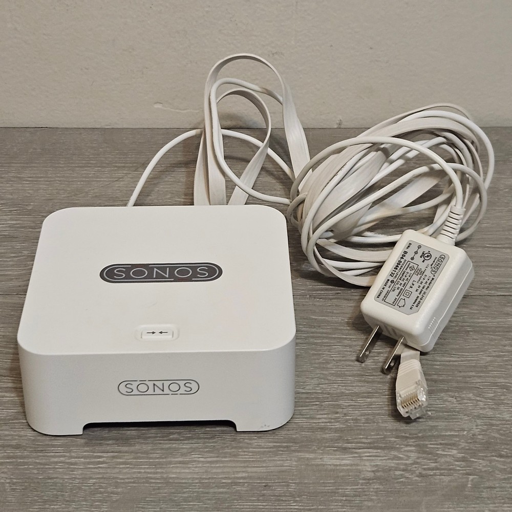 Sonos ZoneBridge BR100 White Wireless Bridge with Ethernet and Power Cord