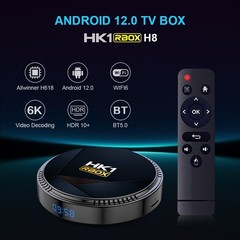 Android 12 HK1 TV box 4GB+64GB H618 Quad Core CPU Dual WiFi 4K/3D BT5 Smart box