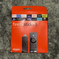 Amazon Fire TV Stick Lite Black Media Streamer w/ Voice Control Alexa Remote