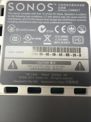 Sonos CONNECT Gen 1 Wireless Audio Streamer Tested Working S1 Controller