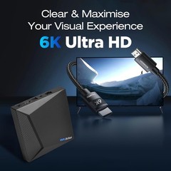 WE2USAT Streaming 6K UHD Voice Control Smart TV Box US
