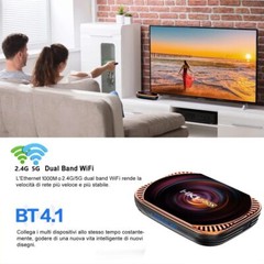 Android 11.0 TV Box 4GB RAM 128GB ROM TV Box HK1 Box X4 Amlogic S905 X4 wifi BT