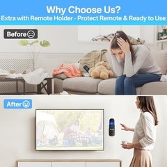 Universal Metal Streaming Device Holder for Roku – Wall Mount with Remote Holder