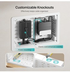 in-Wall Media Box,Recessed Outlet Wall Box,Structured Media Enclosure.