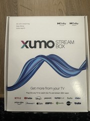 Xumo Stream Box 4K UHD Media Player, Voice Control, Dolby Vision, Remote, HDMI
