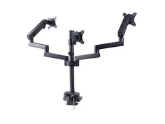 Startech Triple monitor desk mount with support up to 27″ monitors with height a
