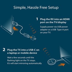 J5Create Screencast Usb-C To Hdmi Wireless Display Transmitter And Receiver