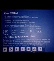 Mini M8S Pro Smart Mini TV Box With Remote Brand New 4K /HDR10 /HEVC /GPU /CPU