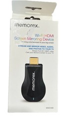 Memorex Wi-Fi HDMI Screen Mirroring Device 2.4GHz IOS Compatible Open Box