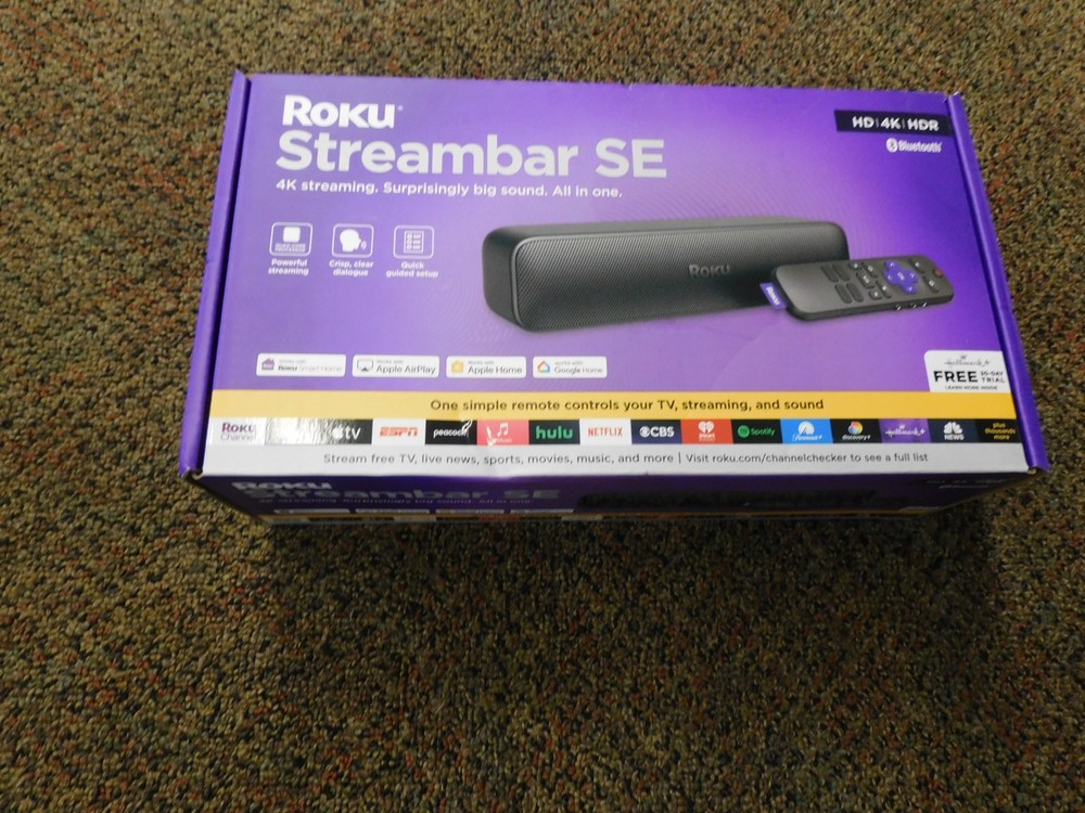 Roku Streambar SE 4K HDR Streaming Soundbar Bluetooth Roku OS