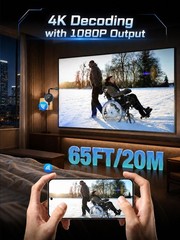 AIMIBO 2026 Wireless Display Adapter 4K 5G, Direct & DLNA Modes, Turly Plug &…