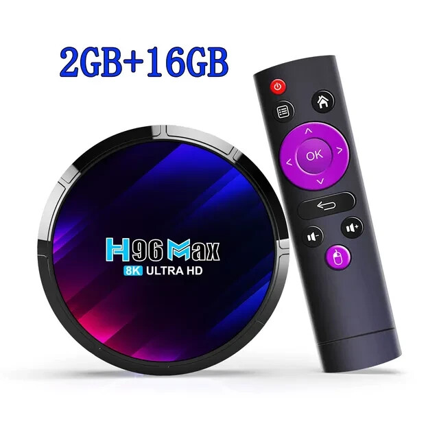Android TV Box H96MAX RK3528 BOX Support 2.4G/5.8G WiFi6 BT5.0 4K Video T