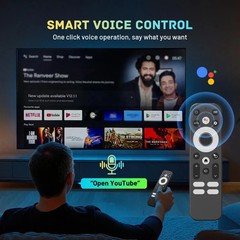 HK1 RBOX X50 Android 14 Smart TV Box with Remote Control, Amlogic S905A Quad-Cor