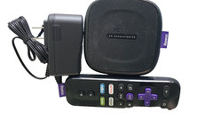 Roku 3 Digital HD Media Streamer Black model# 4230X with remote, and adapter