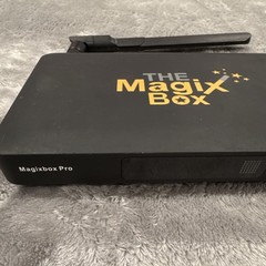 The MagiX Box Magixbox Pro Black Media Streamer Box w/ Remote & Power Adapter