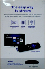 Roku LE HD Streaming Media Player with High Speed HDMI Cable and Simple Remote