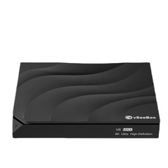 vSeeBox V6 Max Android TV Box 64GB Media Streamer WiFi HDMI Black