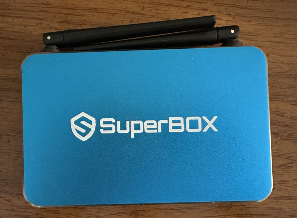 SuperBox S6 Max 6K Android TV Box Blue Dual Band WiFi 6 HDMI 64GB Dolby Digital